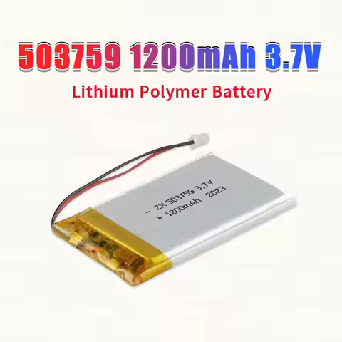1 -10pcs 503759 Lipo 053759 Li Polymer Battery 1200mAh 3.7V Lithium Batteries for Blue Tooth Headset