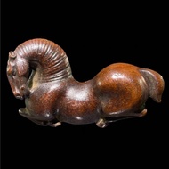 Antique Solid Bronze Chinese Style Tang Ma War Horse Horse Horse Sweat Blood BMW Zodiac Ornaments Te