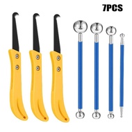 7PCS Ceramic Tile Floor Seam Repair Kit Lock Seam Tool Stain Removal Tool Press Seam Steel Ball FA3Q
