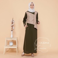 Baju Gamis Wanita muslim Syari Dress AZWA by Butik Le-liana