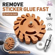 SOONA Car Adhesive Remover, Soft Wheel Rubber Eraser Wheel Decal Eraser Wheel,  20mm Glue Remover Di