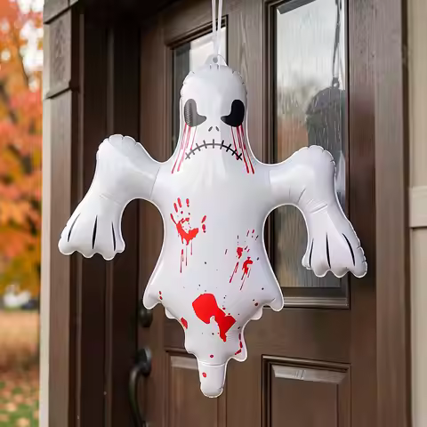 Halloween Inflatable Decoration Ghost Shaped Balloon Party Baby Shower Spooky Birthday Prop