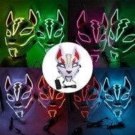 Led Glowing Mask Cold Glowing Mask Full Face High-value Fox Tik Tok Halloween Party