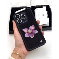1 Wildflower Orchid wf Phone Case For iPhone 16ProMax 16Pro 16 15 14 13 12ProMax Acrylic Hard Casing