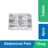 Buscopan Plus 4pcs l Hyoscine Butylbromide & Paracetamol 10mg/500mg Tablet