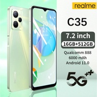 ♞,♘Cellphone Realme C35 Big Sale Original 2023 5G Smartphone 16GB+512GB Android Phone COD STOCK