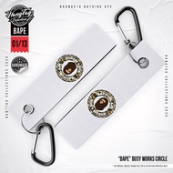 (READY STOCK) A Bathing Ape BAPE - Busy Works Circle 1/13 - Key tag / Keychain