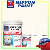 NIPPON PAINT 5L OW 1002 P SNOW WHITE Interior Smooth Sheen / Matt Finish Paint Cat Dinding Dalam Rum