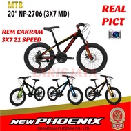 Mountain Bike Size 20 INCH PHOENIX NP 2706 MTB Bike PHOENIX 21 SP