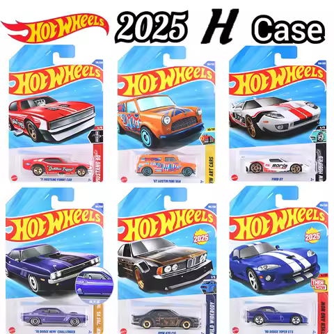 Hot Wheels Cars 2025 H FORD GT BMW 635 Mazda RX7 Mustang Dodge Viper Challenger 1:64 Diecast Vehicle