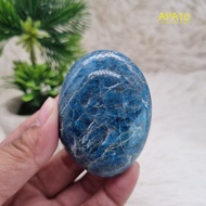 Blue Apatite Crystal Palm Stone - Blue Apatite Healing Crystal - Blue Apatite Gallet - 10