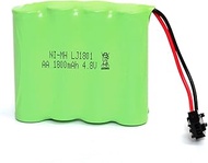 4.8 V 1800 mAh Ni-MH AA Battery, Rechargeable with 2-Pin SM-2P Plug, Battery Pack Battery for RC Veh