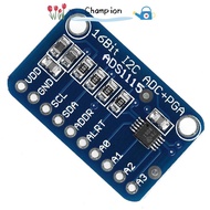 CHAMPIONO ADS1115 Development Board, ADS1115 16Bit Analog To Digital Module, Low Power 4 Input Chann