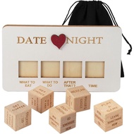 Date Night Dice,Fun Night Dating Decision,Wooden Dating Fun, Love, Food Decision Dice, Date Ideas,Gi