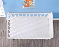 Pack and Play Mattress Protector, Mini Crib Mattress Protector Waterproof Fits for Baby Foldable and Playard Mattress,Portable Mini Crib,Pack N Play Mattress Cover (White, 26" x 38")