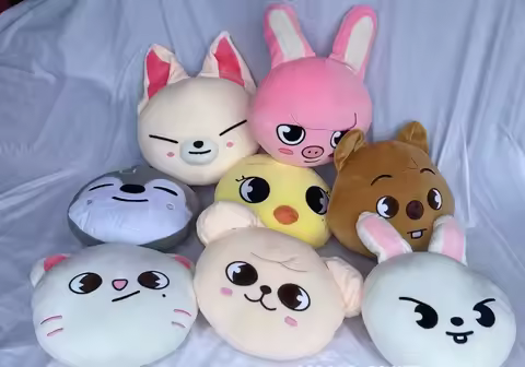 2025 SKZOO Li Longfu Lee Know Fang Canbang Chang Wolf Cub Pillow Stray Children Cartoon Cushion