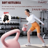 Kettlebell Lembut 4kg-12kg Peralatan Kecergasan Rumah Soft Kettlebell Dumbell Latihan Gim Angkat Ber