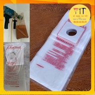 Bịch túi hứng bụi khoan rút lõi dán tường - Lỗ 65mm dán tường siêu dính túi siêu dai hứng nước khi k
