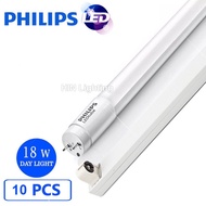 (10PCS SET /BUNDLES )PHILIPS T8 Ecofit LED tube 4FT 18W with casing / 4 KAKI LAMPU PANJANG LED