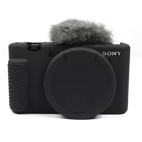 Soft Protective Camera Case for Sony ZV-1 Anti-slip Scratchproof Silicone Covers with Nice Lens Cap 