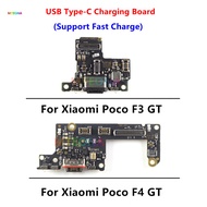 For Xiaomi Poco F3 GT /  F4 GT Charge Fast Charging Board USB Type-C Port Connector Dock Flex Cable 