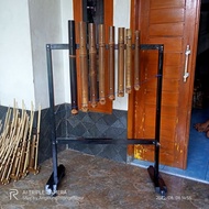 HITAM Hanging xylophone 8 black bamboo notes (one octave) notes (C - C)