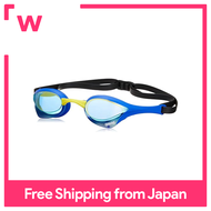 FINA Approval] arena Swimming goggles for racing unisex [Cobra Ultra] Yellow × Blue × Blue × Yellow Free Size Mirror Lens AGL-180M
