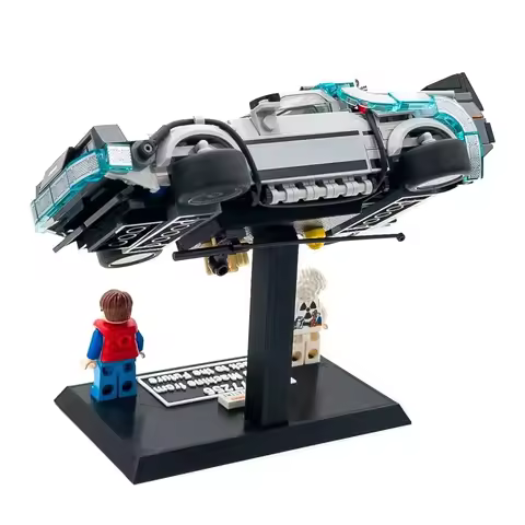 Suitable for lego 77256 Time Machine Return to the Future,Speed Racing Series Building Blocks Displa