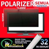 POLARIZER POLARIS TV LCD 32 SHARP AQUOS 32 0 DERAJAT BISA SEMUA MERK PASTI PASS