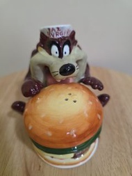 華納卡通塔斯馬尼亞惡魔漢堡鹽罐 TAZ BVRGERS