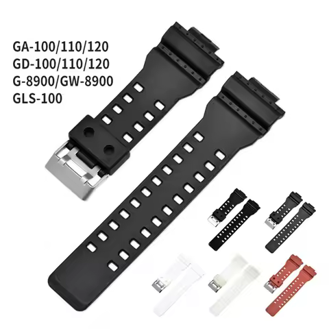 Suitable Brand for Casio G-shock Watch Strap GA100/110/120/GD100/120/GA300/G-8900 Raised 16mm Replac