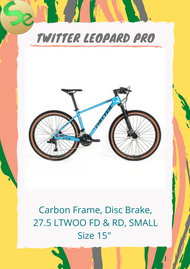 Twitter Leopard Pro Carbon Bike 27.5 Small 15"