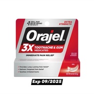 Orajel 3X for Toothache & Gum Pain: Maximum Gel Tube 11.9 GRAMS