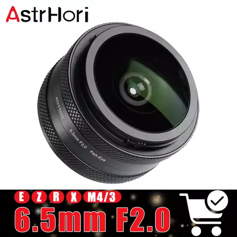 AstrHori 6.5mm F2.0 Fish-eye Lens APS-C Manual Focus Wide Angle Prime Camera Lens compatible with So