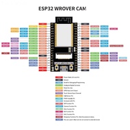 【Beverly】-2X ESP32 CAM Development Board ESP32-WROVER-DEV CH340C Wifi Module with OV2640 Camera ESP3
