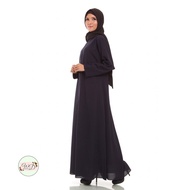 alya abaya navy blue biru dongker baju muslimah pakaian hijab