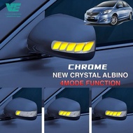 CarRefit Toyota Vios dugong Ncp93 2007-2012 Car Side Mirror lamp LED CHOME CRYSTAL ALBINO ACCESSORIE