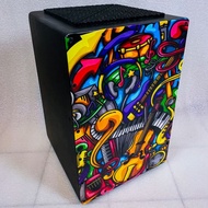 Cajon sitting kajon kahon cahon drum box sitting acoustic premium motif cajon drum box