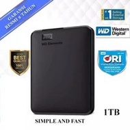 WD ELEMENT 1TB/ 1TB EXTERNAL HDD PORTABLE HARDISK