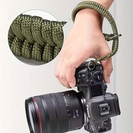 สายรัดข้อมือกล้องทอป้องกันการสูญหายสำหรับ Canon Nikon SONY Fuji Leica Olympus Micro สายคล้องมือปล่อยเดี่ยว