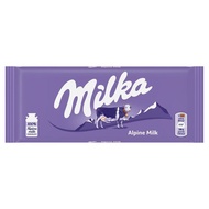 Milka Chocolate Bar Alpine Milk น้ำหนัก 100 กรัม Exp.25/03/26