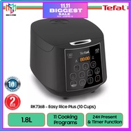 Tefal Rice Cooker 1.8L RK7321 (8 Program) / RK736B (11 Program) Easy Rice Plus