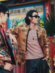 (JUN) CNY 2026 เสื้อสูทตรุษจีน สีทองลายมังกร รุ่น CHEV