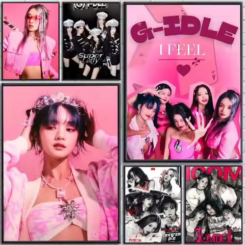 Kpop G-Gidle Good Quality Poster Art Painting Poster With Prints Home Bedroom Living Room Decoration