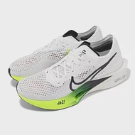 Nike 競速跑鞋 ZoomX Vaporfly Next 3 FK 男鞋 白 綠 輕量 彈力 碳板 路跑 FZ4017-100