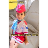 CHILDREN'S FLIGHT ATTENDANT CLOTHES, LITTLE FLIGHT ATTENDANT CLOTHES, FLIGHT ATTENDANT PROFESSIONAL 