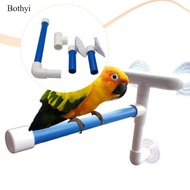 Bothyi Bird Window Shower Perch Bath Perch Toy Lightweight PVC Parrot Bathtub Supplies for Parrot Ca