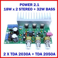 Power Amplifier Stereo + Bass 2.1 TDA 2030 + TDA 2050 2x18W + 32W BEST SELLER