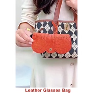 Fashion Sunshades Soft Leather Bag Trendy  Eyeglasses Organizer Flexible Trendy Eyeglasses Soft PU C