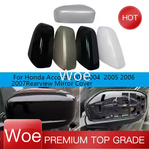Woe For Honda Accord 2003 2004 2005 2006 2007 Rearview Mirror Cover Lid Case Shell Car Accessories